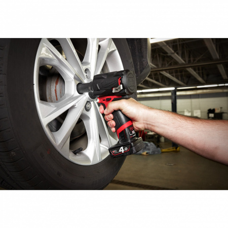 Аккумуляторный субкомпактный импульсный гайковерт с фиксацией фрикционным кольцомM12 FIWF12-0 FUEL (1/2") Milwaukee купить в Минске