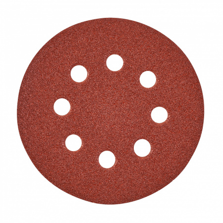 Шлифовальная бумага - 8 отверстий 125 мм зерно 180 - 5 шт Milwaukee купить в Минске