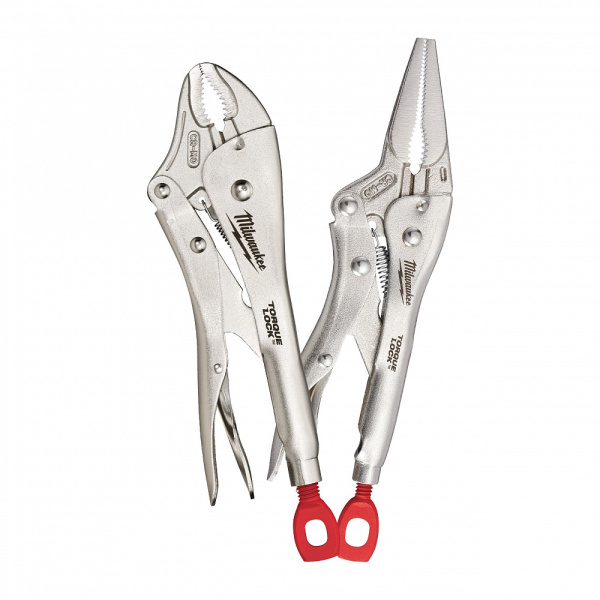 TORQUE LOCK™ зажимы 6" LONG NOSE + 10" CURVERD JAW Locking Pliers Set Milwaukee купить в Минске