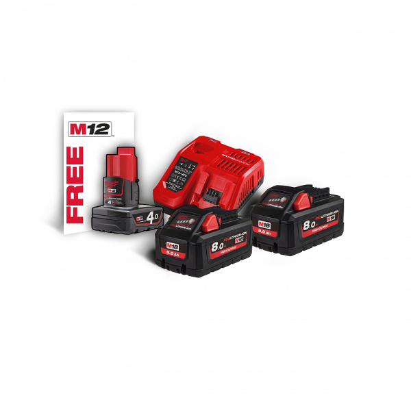 Энергокомплект M18 HNRG-802 Milwaukee купить в Минске Энергокомплект M18 HNRG-802 Milwaukee купить в Минске