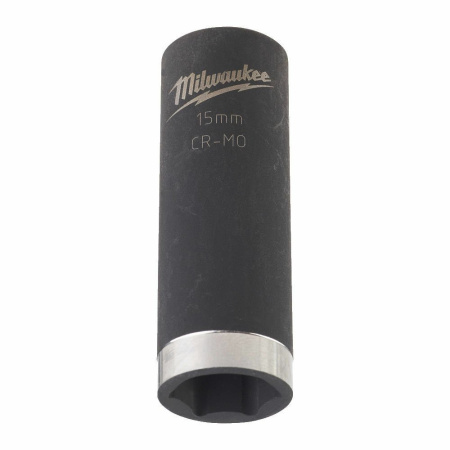 Ударная головка удлиненная 15 mm 3/8" impact socket - long Milwaukee купить в Минске