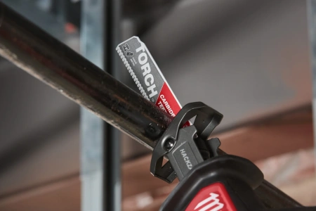 Полотно для сабельной пилы по металлу и чугуну с твердосплавными зубьями THE TORCH CARBIDE TEETH 150 мм/ шаг зуба 3.17 мм (1 шт) (экоупак.) (замена для 48005201) Milwaukee купить в Минске