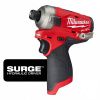M12 FUEL™ SURGE™ 1/4" Hex Гидравлический импульсный винтовёрт M12 FQID-0 Milwaukee купить в Минске