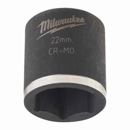 Ударная головка 22 mm 3/8" impact socket - short Milwaukee купить в Минске