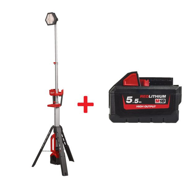 Аккумуляторная светодиодная мачта освещения Milwaukee M18 SAL2-0 TRUEVIEW + АКБ 5.5 АЧ в ПОДАРОК! (Арт. 4933492486 HB55) Milwaukee купить в Минске
