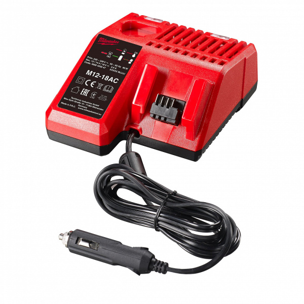 M12™-M18™ автомобильное зарядное устройство M12-18 AC Milwaukee купить в Минске M12™-M18™ автомобильное зарядное устройство M12-18 AC Milwaukee купить в Минске