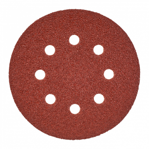Шлифовальная бумага - 8 отверстий 125 мм зерно 40 - 25 шт Milwaukee купить в Минске
