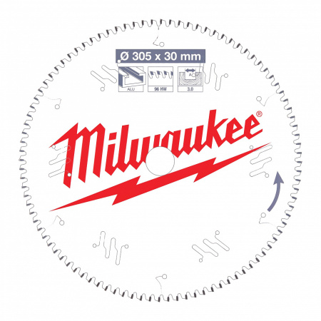 Пильный диск для торцовочной пилы 305х30 96 зубьев Milwaukee купить в Минске