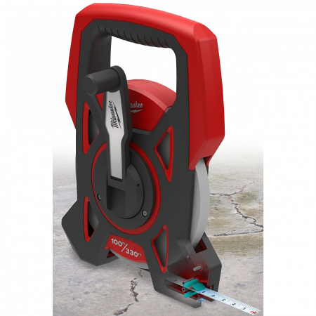 Длинная открытая рулетка комбинированная 100 м/330ФТ Milwaukee купить в Минске Длинная открытая рулетка комбинированная 100 м/330ФТ Milwaukee купить в Минске