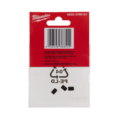 Установочный винт М6 для цельных твердосплавных коронок TCT - 3 ед. Milwaukee купить в Минске