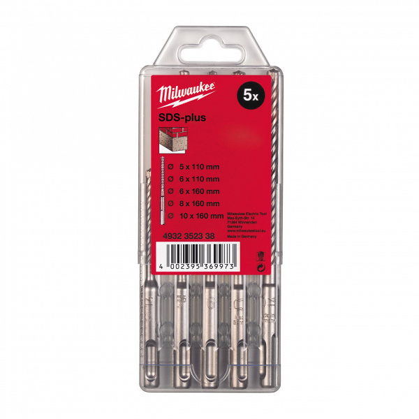 Набор долот SDS-Plus (5 шт.) Milwaukee купить в Минске Набор долот SDS-Plus (5 шт.) Milwaukee купить в Минске