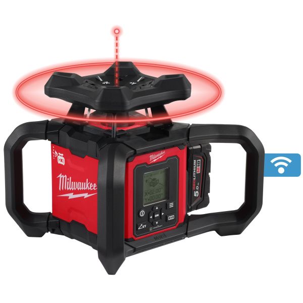 Аккумуляторный ротационный лазерный нивелир M18 RLOHV1200-501C Milwaukee купить в Минске