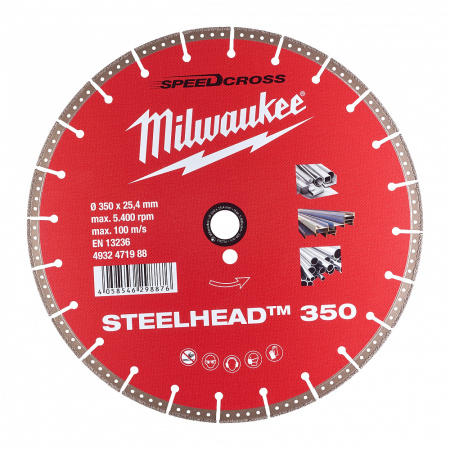 Алмазный диск STEELHEAD 350 Milwaukee купить в Минске