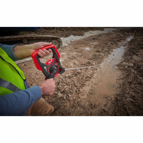 Длинная открытая рулетка комбинированная 30М/100ФТ Milwaukee купить в Минске Длинная открытая рулетка комбинированная 30М/100ФТ Milwaukee купить в Минске