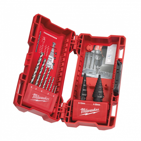 Step drill sets Набор со ступенчатыми сверлами (10 шт) Milwaukee купить в Минске