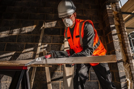 Полотно для сабельной пилы, демонтажное по дереву, дереву с гвоздями, пластику с твердосплавными зубьями AX CARBIDE TEETH 150 мм/ шаг зуба 5 мм (1 шт) (экоупак.) (замена для 48005221) Milwaukee купить в Минске