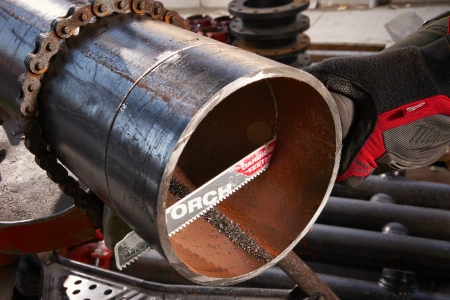 Полотно для сабельной пилы по металлу и чугуну с твердосплавными зубьями THE TORCH CARBIDE TEETH 230 мм/ шаг зуба 3.17 мм (1 шт) (экоупак.) (замена для 48005202) Milwaukee купить в Минске