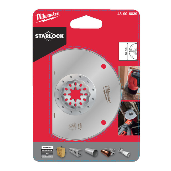 Полотно биметаллическое по мультиматериалам диаметром 100 мм Milwaukee купить в Минске