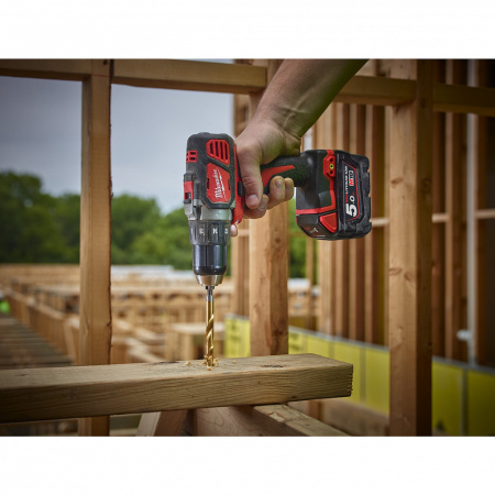 Сверла по металлу Shockwave HSS-G TiN Red Hex 5 mm - 1 шт Milwaukee купить в Минске