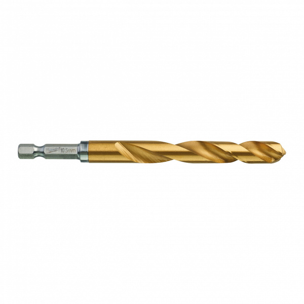 Сверла по металлу Shockwave HSS-G TiN Red Hex 10.5 mm - 1 шт Milwaukee купить в Минске Сверла по металлу Shockwave HSS-G TiN Red Hex 10.5 mm - 1 шт Milwaukee купить в Минске