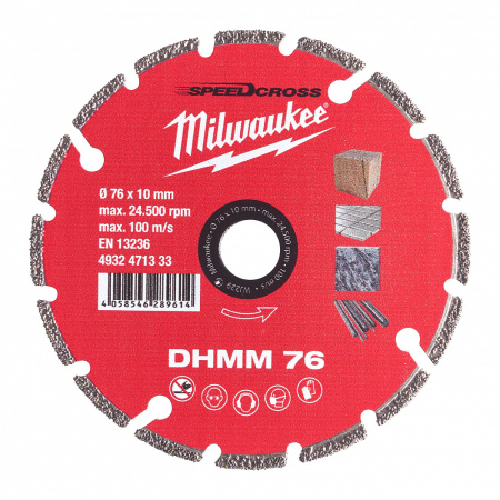 Алмазный диск DHMM 76мм для M12 FCOT Milwaukee купить в Минске