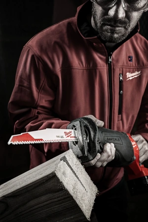 Полотно для сабельной пилы, демонтажное по дереву, дереву с гвоздями, пластику THE AX 230 мм/ шаг зуба 5 мм (5 шт) (экоупак.) (замена для 48005026) Milwaukee купить в Минске